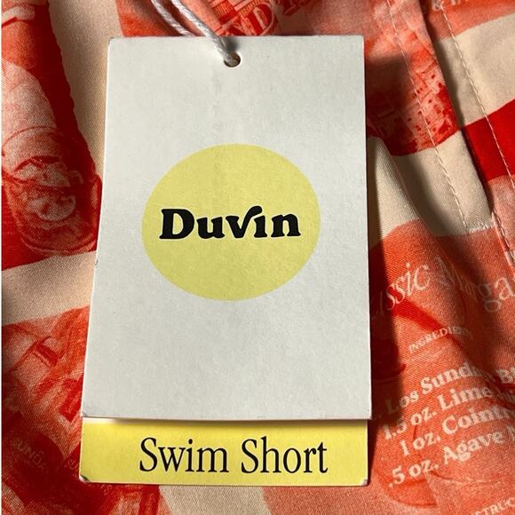 NWT DUVIN BEACH CLUB DRAWSTRING LINED BOARD SHORTS AOP Beach Swim Trunks Size 2X - Picture 5 of 8